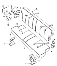 Full Width Folding Rear Seat 71--80