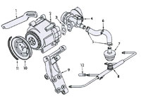 Emission Air Pump and Mounting