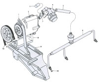 Emission Air Pump and Mounting