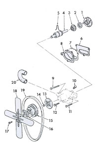 Water Pump, Fan and Fan Belt