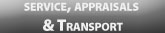 Navigation button linking to Services, Appraisals & Transport Page