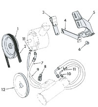 Power Steering Pump Mtg, Hose, Fittings