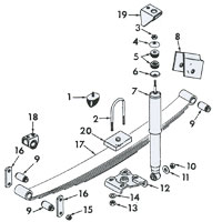 Front Springs with Shock Absorbers